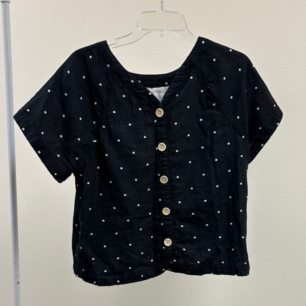 Madewell Black and White Kids Button Down Shirt
